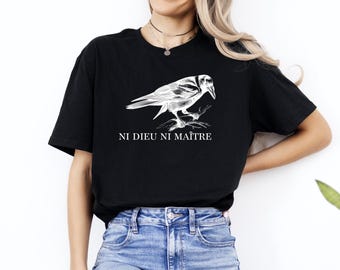 Ni Dieu Ni Maître T-Shirt: Anti-Authoritarian Anarchist Tee