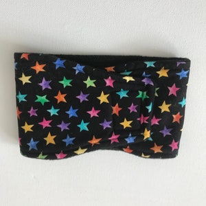 Dog Diaper - Male Dog Belly Band -Black with Bright Stars - Available in all Sizes