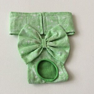 Female Dog Diaper - Dog Panties - Nappy - Britches - Green Fairy Swirls  - Available in all Sizes