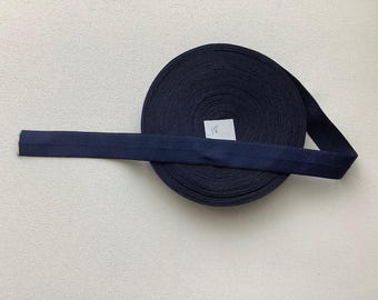 FOE - Fold Over Elastic - 1" wide - Navy Blue - 18 yards