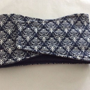 Belly Band - Male Dog Diapers - Male Dog Belly Band  - Navy and White Diamond Damask  - Available in all Sizes