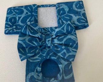 READY to SHIP - Small  -  Female Dog Panty/Diaper - Blue Batik