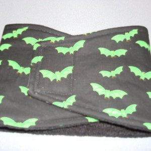 Dog Diaper - Male Dog Diaper - Belly Band - Belly Wrap - Green Bats - Available in All Sizes