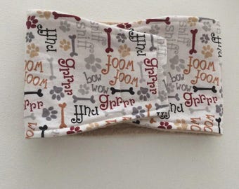 Belly Band for Male Dogs - Woof/Dog Words - Available in All Sizes