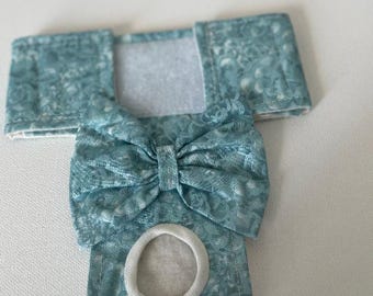 Female Dog Diaper - Britches - Dog Panty / Panties- Pale Green with Iridescent Outlining - Available in all Sizes