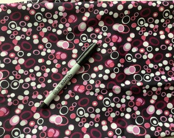 PUL - Burgundy with pink and white -   -  Diaper Making