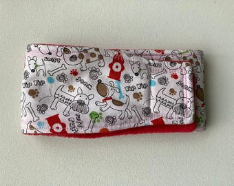 READY to SHIP  23-26 - Only 3 3/4" wide -Lined with PUL- Male Dog Diaper - Belly Band - Dogs and Hydrants