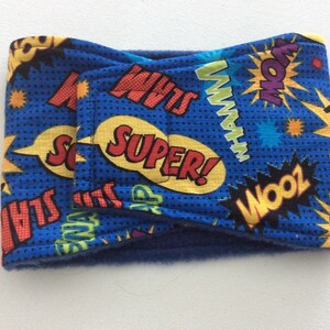 Dog Diaper - Male Dog Belly Band - Super Hero Words - Available in all Sizes