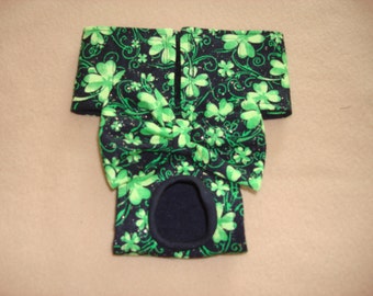 Dog Diaper / Panties - St. Patrick's Day - Glitter Shamrocks - Available in all Sizes