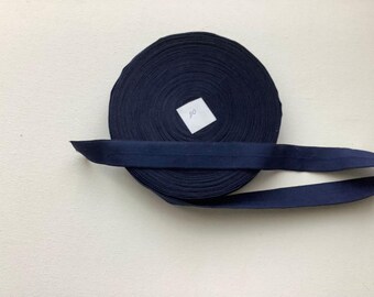 FOE - Fold Over Elastic - 1" wide - Navy Blue - 20 yards