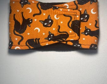 READY to SHIP - Large - Male Dog Diaper - Belly Band - Black Cats