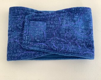 Belly Bands for Male Dogs -  Male Dog Diapers - Male Dog Belly Band - Blue with Metallic Blue Swirls - Available in all sizes