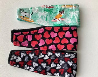 READY to SHIP -  3 Mediums only 3" wide -  Male Dog Diaper - Belly Band -