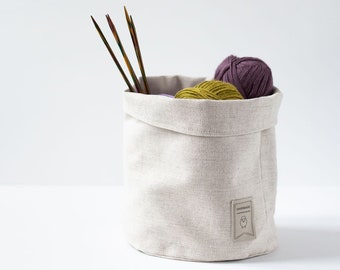 Burlap basket