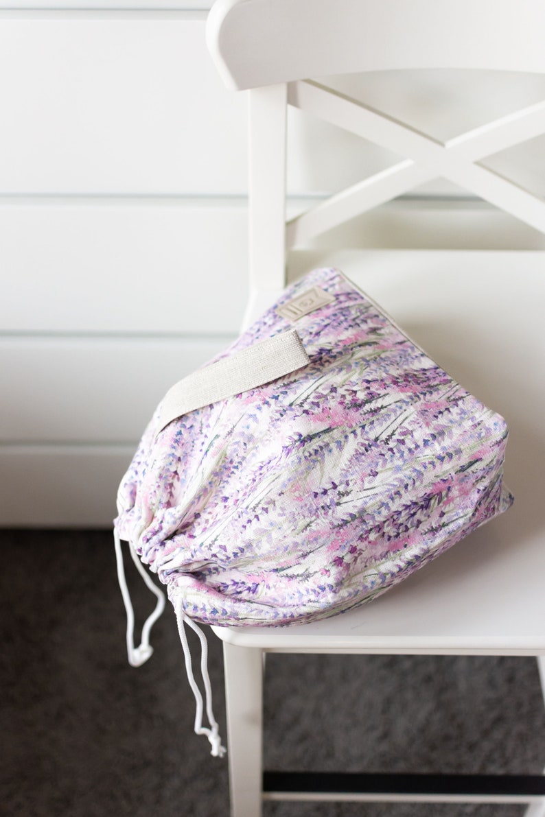 Lavender Bag Large Drawstring Knitting Project Bag. Large. Etsy