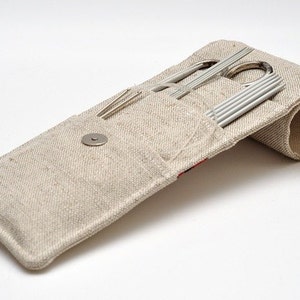 MINI Needle Case. size: 4 x 9,2 or 4 x 11. Needles, Crochets and Hooks Case, Organizer Holder. image 2