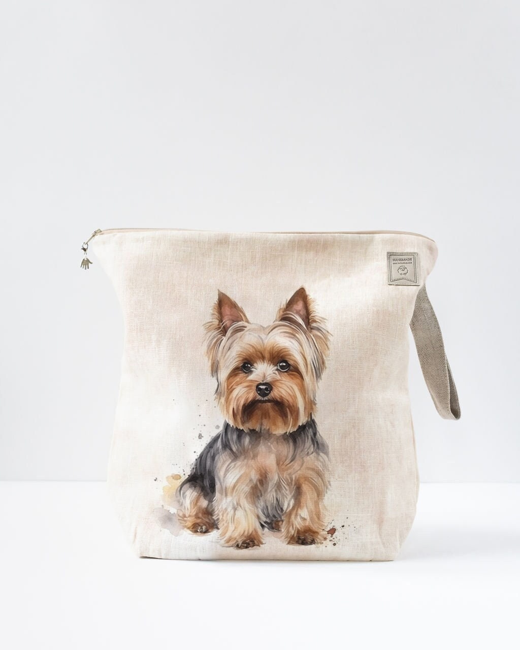 Bolsa de proyecto en progreso con imagen de Yorkshire Terrier Etsy Mexico