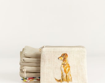 Small coin purse with dog print