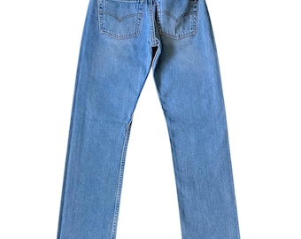 Levi's 501 vintage w26 L30 jeans new Hungary 501s USA new blue stonewash faded 90s Levis straight leg buttonfly regular fit USA 1990 Y2k