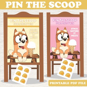 Pin the Tail Blue Dog Bingo gioco per feste a tema cane blu per bambini gioco divertente Bambini cane blu regalo di compleanno giochi per feste cane blu T01