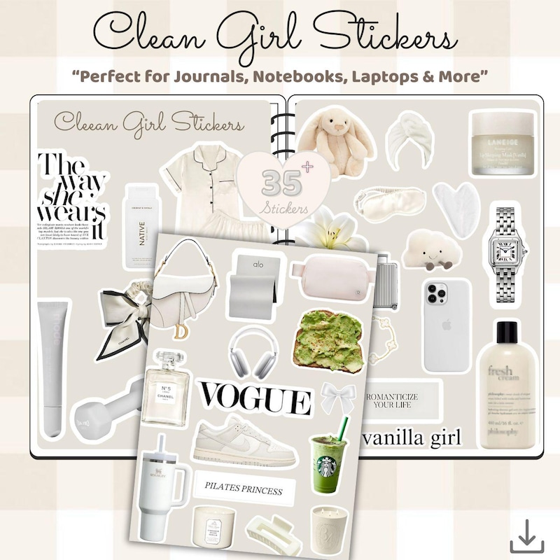 Clean Look Sticker Clean girl deko - Etsy.de
