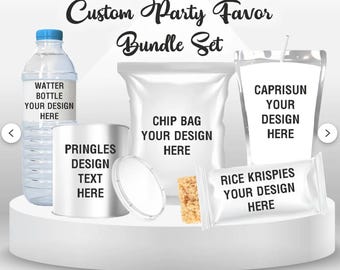 Customized Party Favor Bundle Knuckle Sonic Juice label Mario Bros Chip Bag Label Toy Story Pringle label Peach Princess Bottle Labels