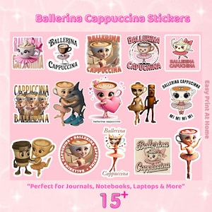 Cappuccina Ballerina PNG | Meme do Brainrot Italiano | Design de camiseta de rap pirata | Clipart estranho e engraçado do Brainrot | PNG de alta resolução em alta