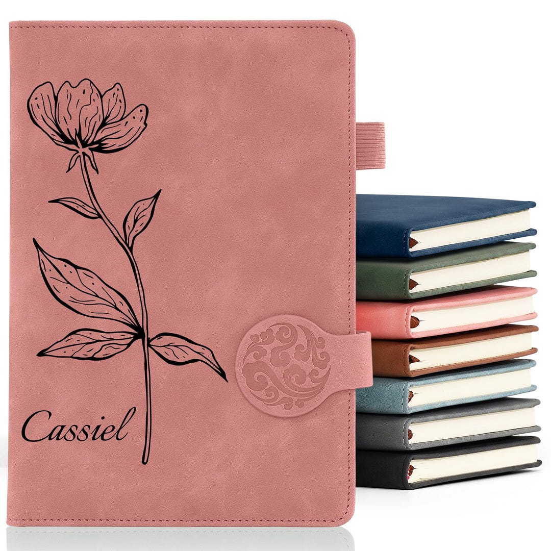 Personalized Notebook, A5 Leather Custom Journal Notebook With Logo ...