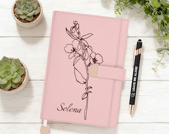 Diario de cuero personalizado y 10 bolígrafos, cuaderno con logotipo personalizado, texto e imagen, tapa dura A5 para negocios, oficinas, viajes diarios.
