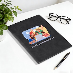 Portfolio personnalisé personnalisé avec bloc-notes avec bloc-notes, document professionnel avec fentes pour cartes et fentes pour stylo, portfolio professionnel pour homme, femme