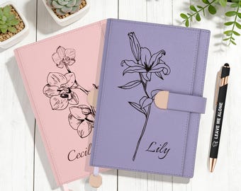 Diario de cuero personalizado y 10 bolígrafos, cuaderno con logotipo personalizado, texto e imagen, tapa dura A5 para negocios, oficinas, viajes diarios.