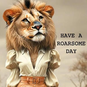 Lion Fashion Print