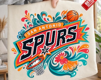 Spurs Basketball Team PNG, San Antonio Png, Silver Dynasty T-Shirt, Sublimation Design, High-Resolution PNG Clipart (Digital Download)