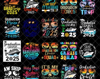 Retro Graduation Cruise Png Bundle, Graduation Cruise Png, Graduation Cruise Crew, Summer Cruise Png, Family Cruise Png, Digital Download