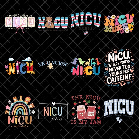 NICU Nurse PNG Bundle, Neonatal Nurse Sublimation, Cute Nicu Quotes Png, Baby Nurse Shirt Design, NICU Nurse Gift Png