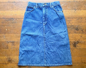 ll bean jean skirt