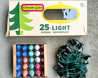 Vintage New Old Stock Outdoor Christmas Lights