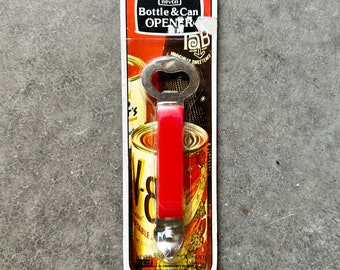 Vintage Nevco New Old Stock Bottle & Can Opener - Red