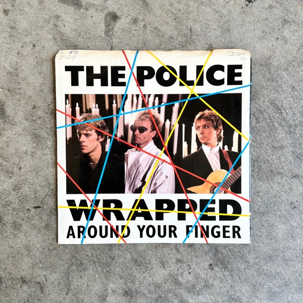 The Police 45 Vinyl Single Record - Wrapped Around Your Finger - 1983