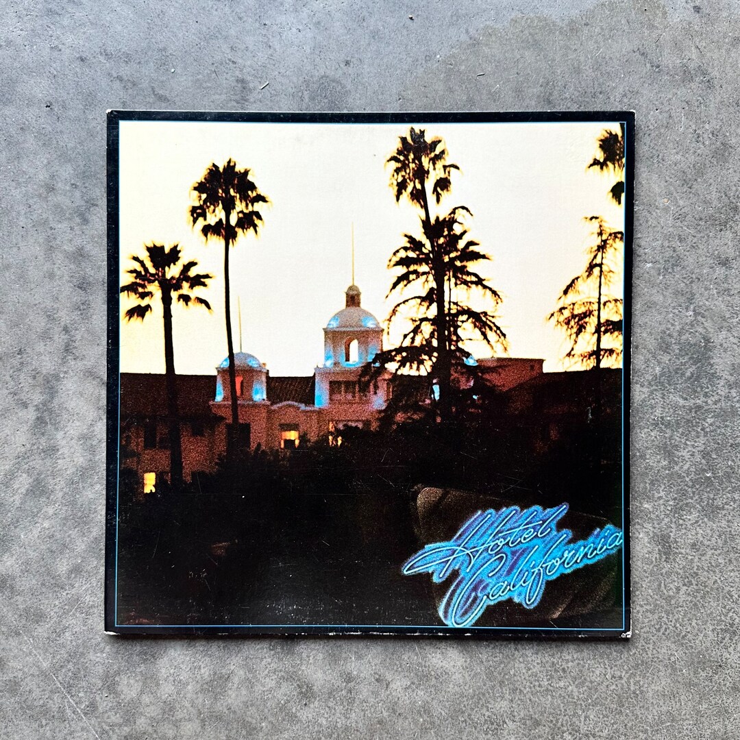 The Eagles Vinyl Record With Poster Hotel California 1976 Etsy