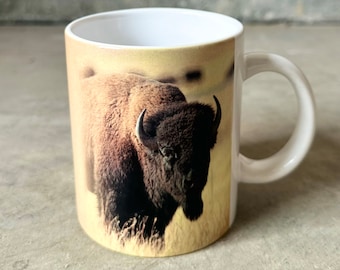 Vintage 1994 National Wildlife Federation Bison Coffee Mug