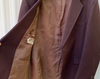 70s ウエスタンジャケット アメリカ製 western jacket USA製 70s H BAR C Western Jacket 黒 M エイチバーシー