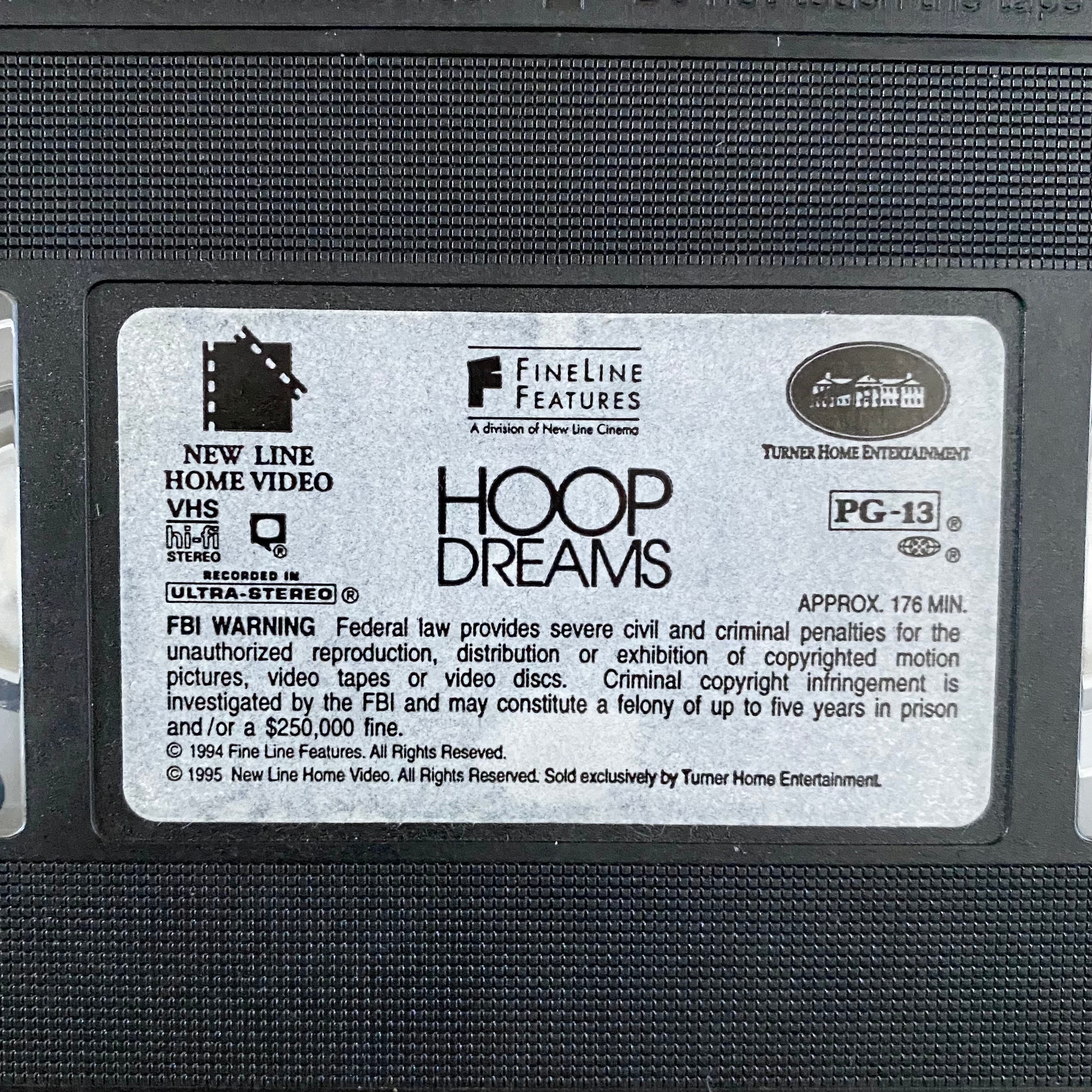 Vintage 1994 Hoop Dreams VHS Movie - Etsy