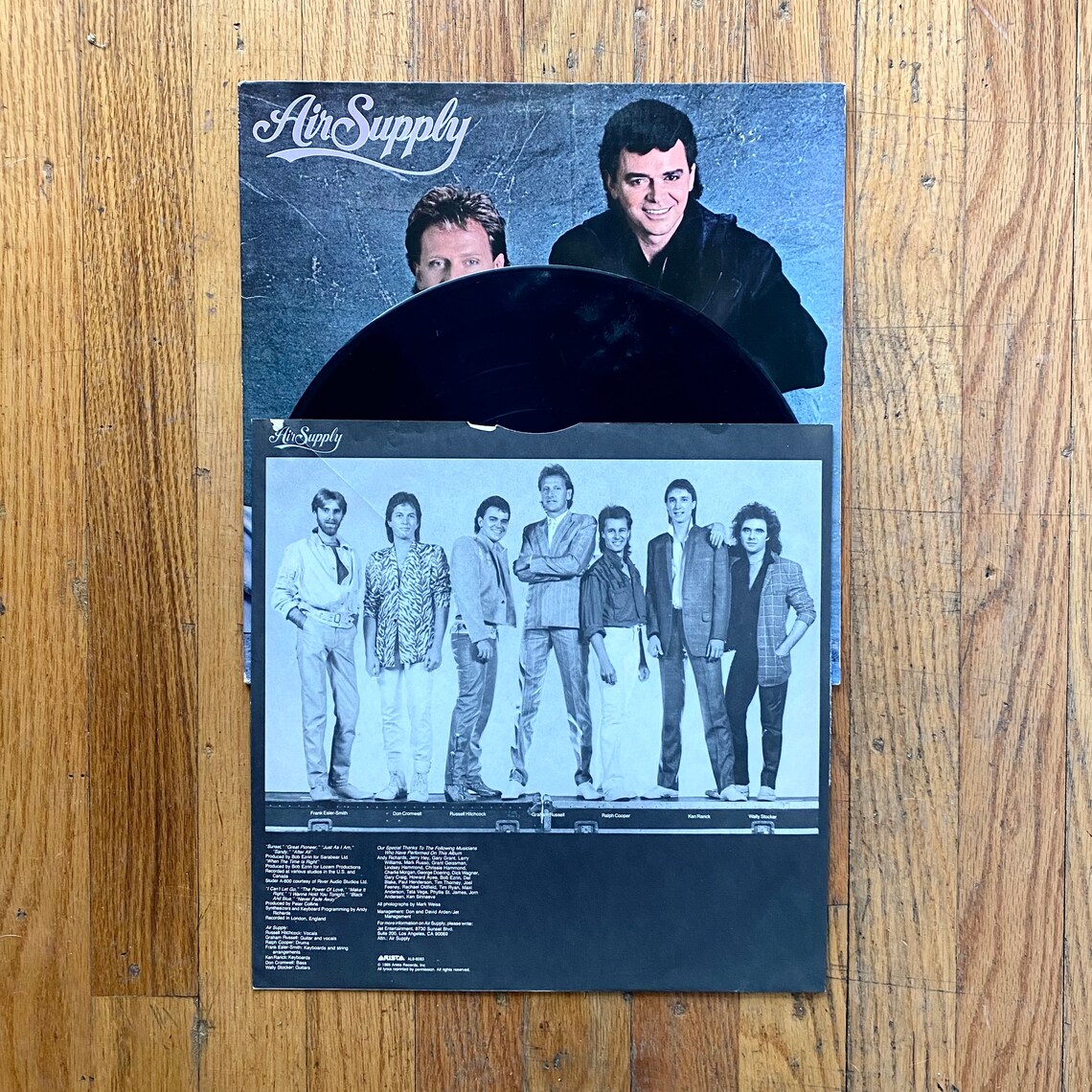 Air Supply Vinyl Record Self Titled 1985 Etsy