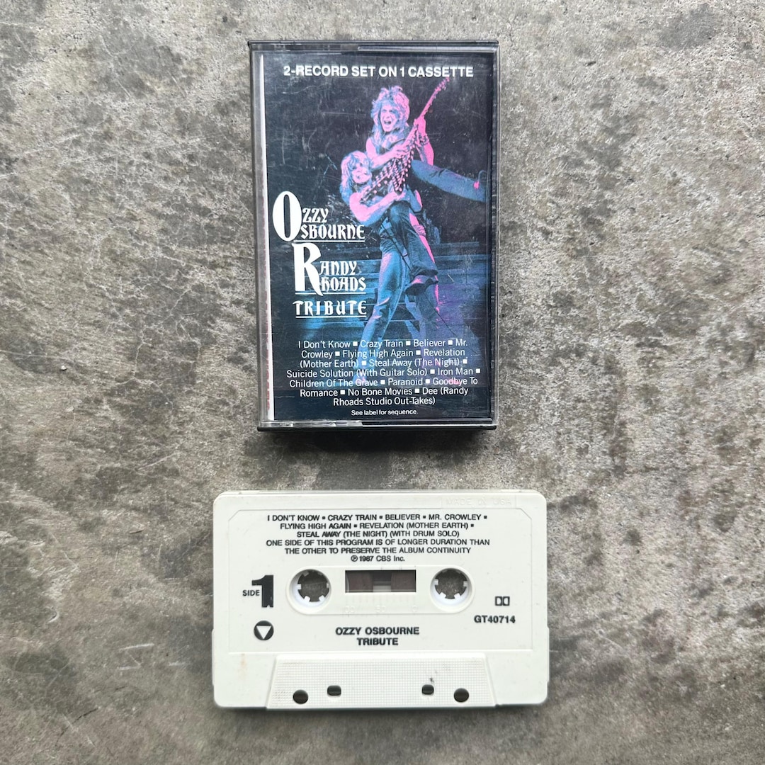 ozzy osbourne randy rhoads tribute cassette