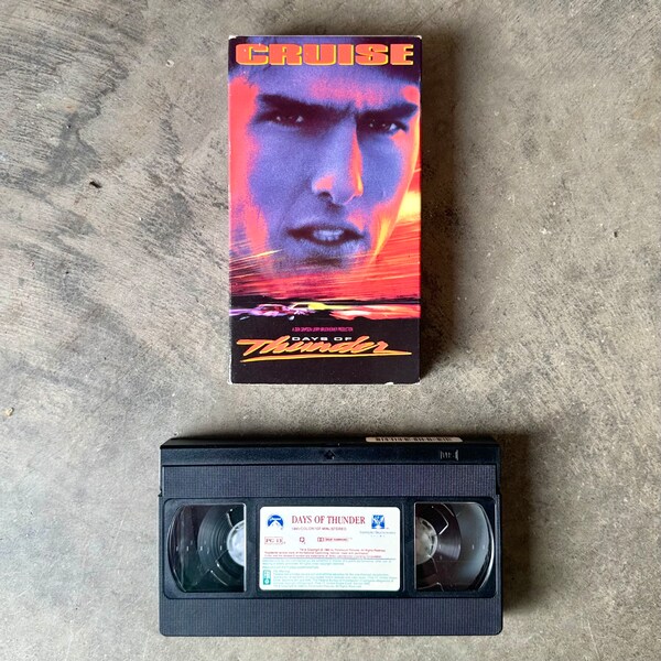 Vintage 1990 VHS Movie - Days of Thunder