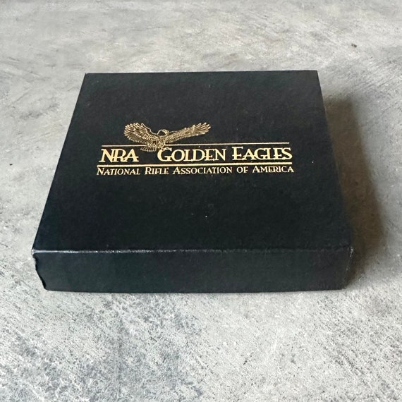Vintage NRA Golden Eagles Brass Belt Buckle - in … - image 7