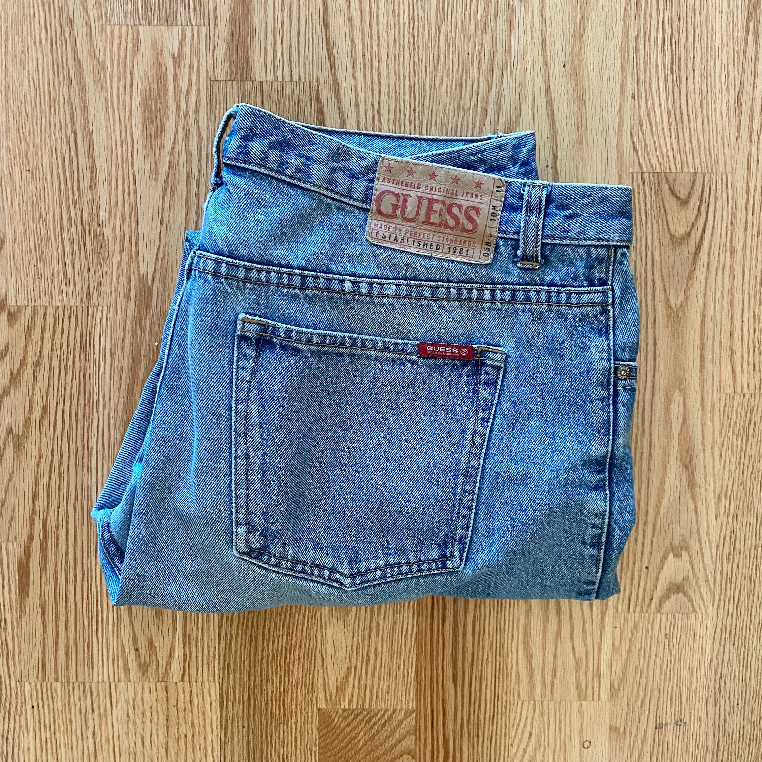 Vintage Mens Guess Jeans 36x25 - Etsy 