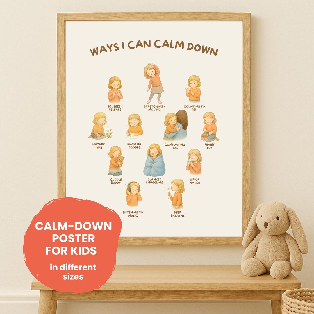 Printable Calm Down Poster for Kids – Mindful Parenting Tools ...