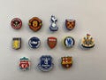 football logo croc charm / jibbitz / shoe accessory ( villa, chelsea, liverpool, man united, arsenal, everton, west ham, newcastle, spurs)